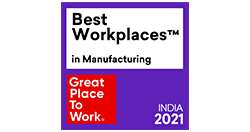 India's Best Workplaces in Manufacturing 2021. Recognized 2 times!