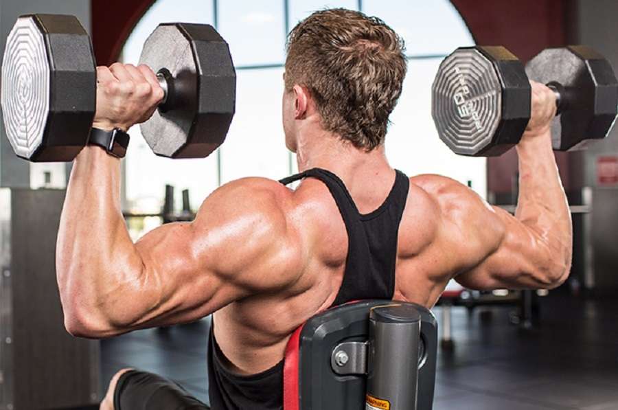 How To Work Triceps With Dumbbells