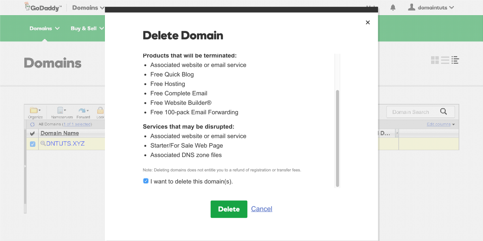 How To Delete A Website On Godaddy