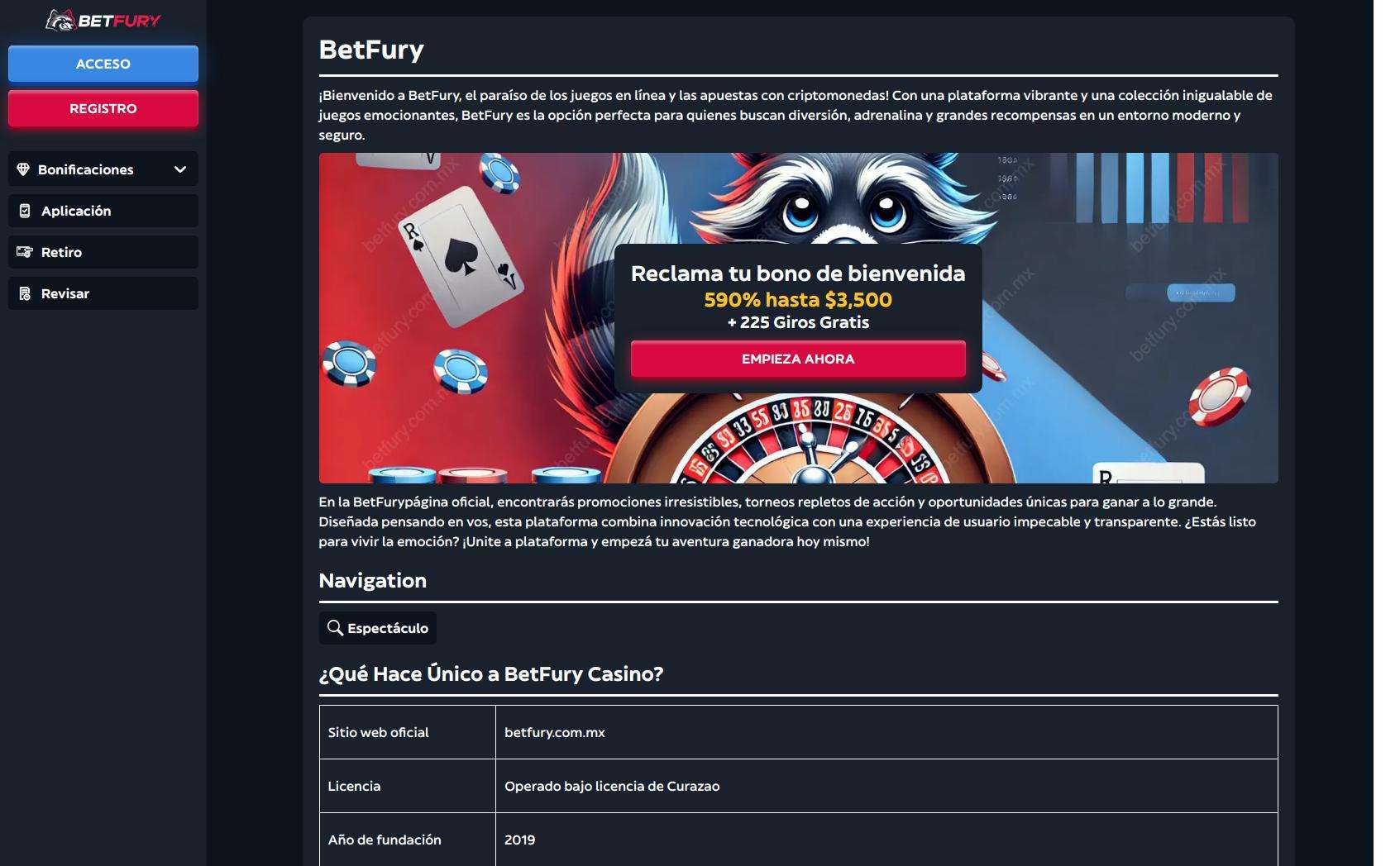 Métodos de pago seguros y rápidos disponibles en BetFury México