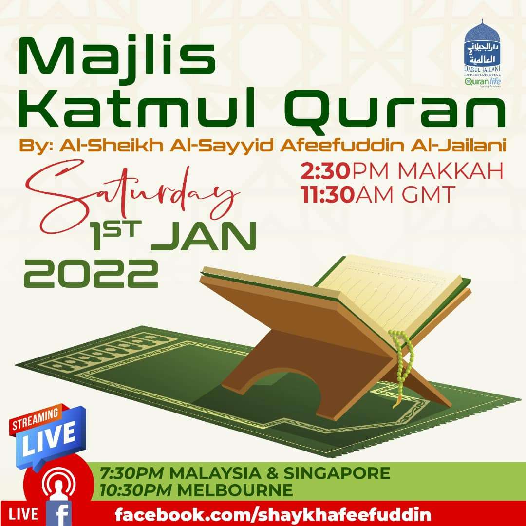 Read more about the article Majlis Maulid & Khatmul Quran | 01 Jan 2022