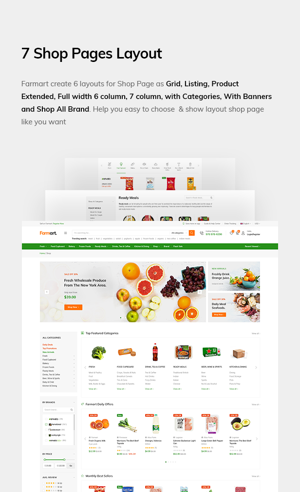 Farmart - Organic & Grocery Marketplace eCommerce PSD Template - 11