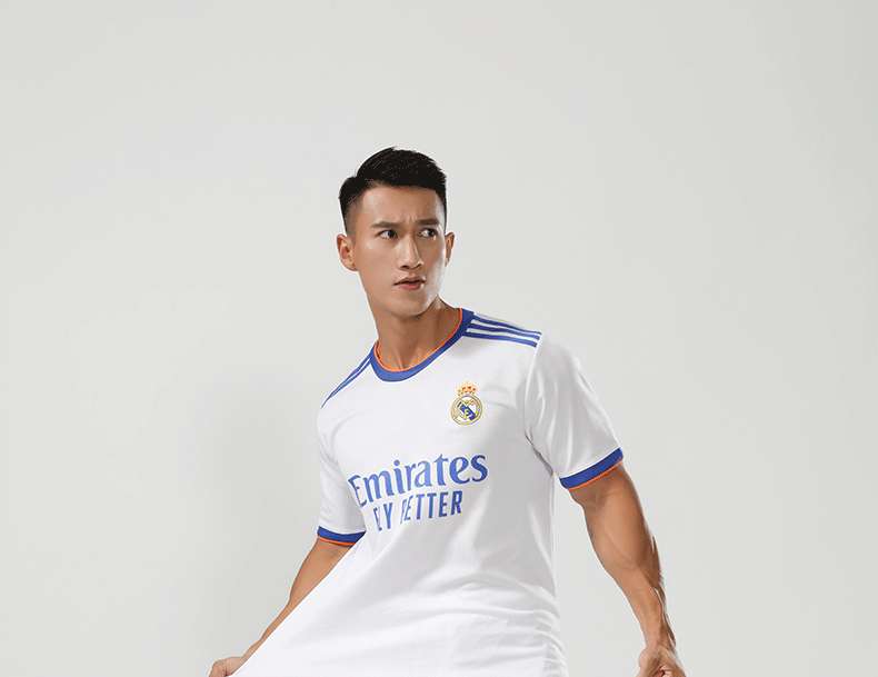 New Real Madrid short-sleeved sportswear Y3 jersey jersey football jersey team uniform children's football suit suit Champions League jersey