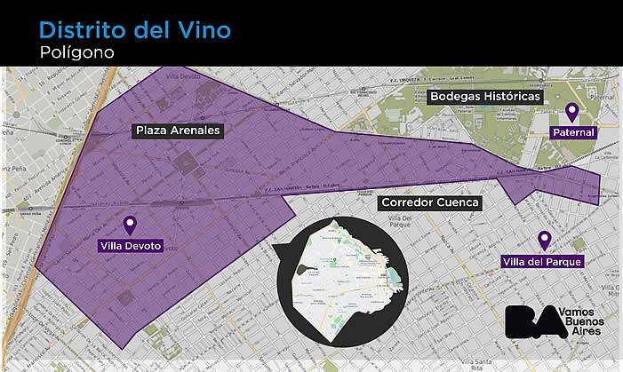 Inauguraron el Distrito del Vino en el barrio de Villa Devoto