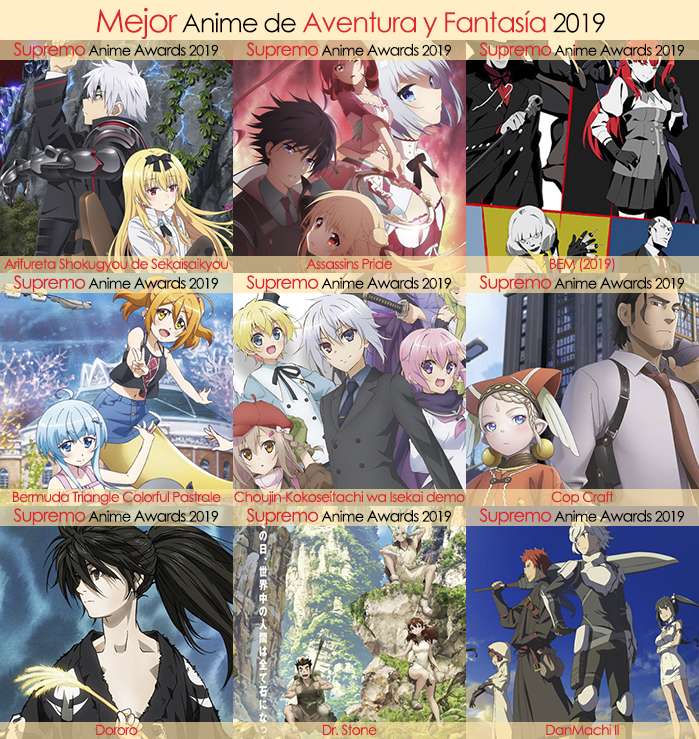 Eliminatorias Nominados a Mejor Anime de Aventura y Fantasía 2019