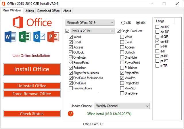 Microsoft Office 2019 Pro 2021 módulos que la integran