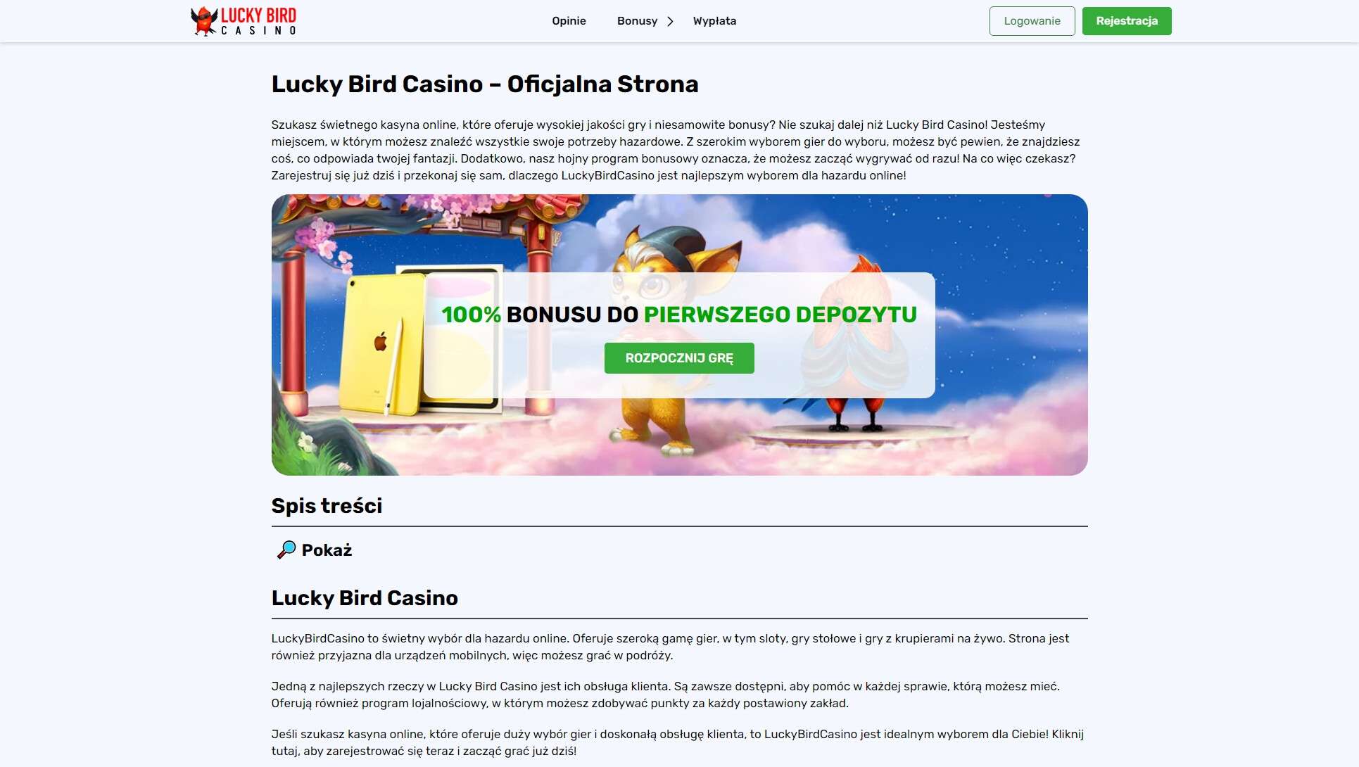 Najlepsze gry na smartfony na Lucky bird casino 
