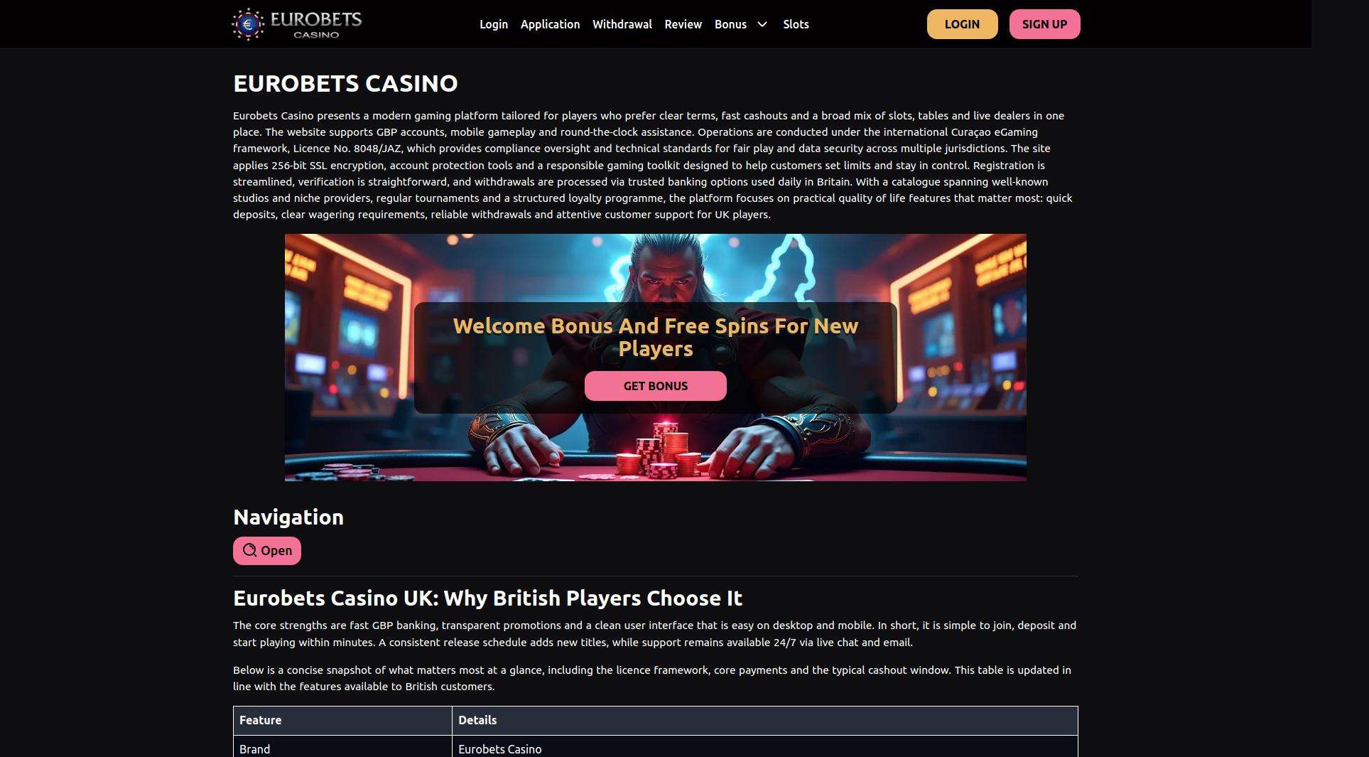 Exclusive Bonuses and Promotions at Eurobets Casino for UK Players