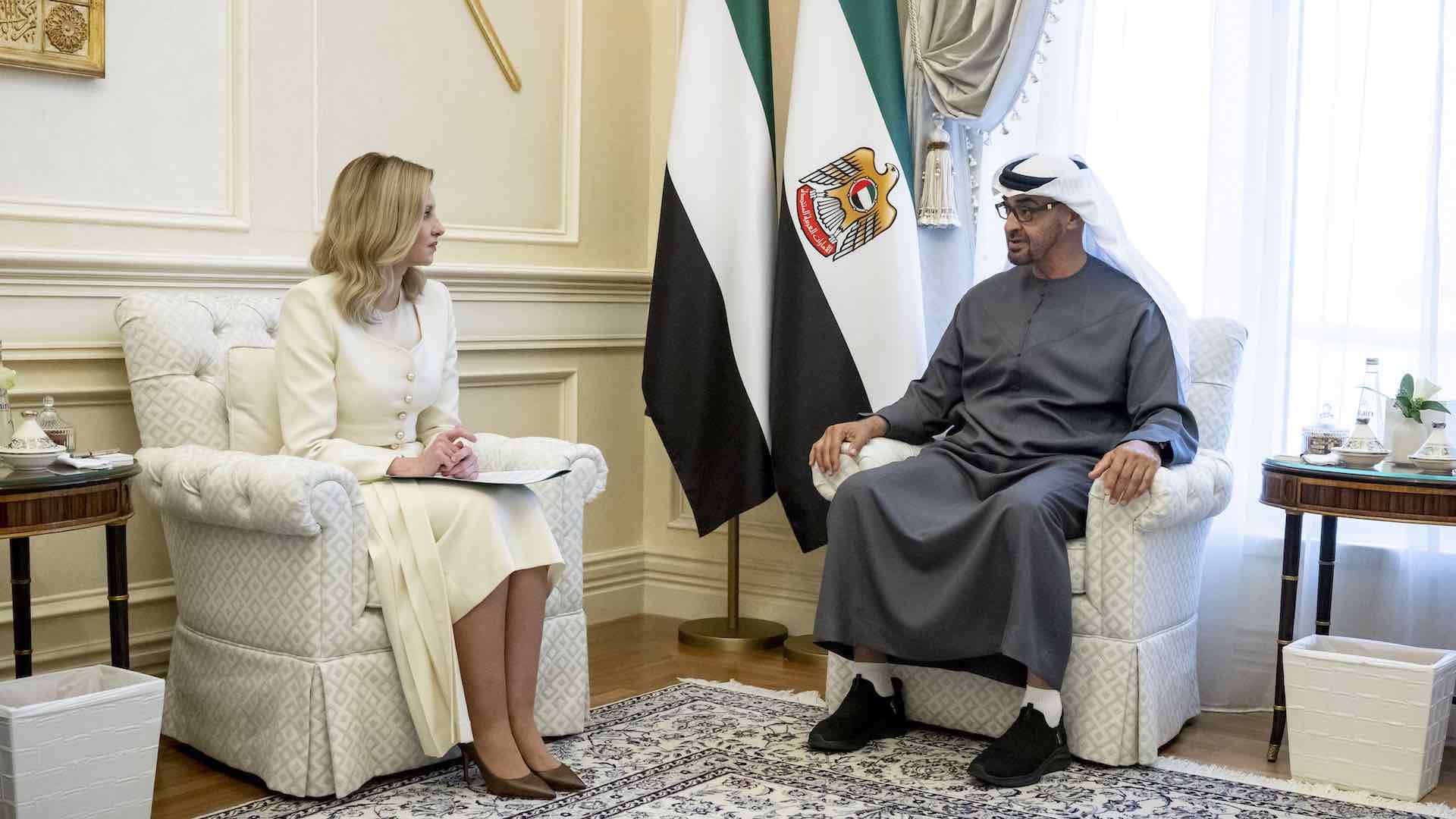 Olena Zelenska receives $4 million in humanitarian aid from UAE President