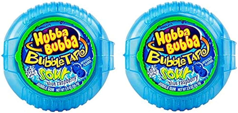 Bubble Gum Blue And Yellow Wrapper