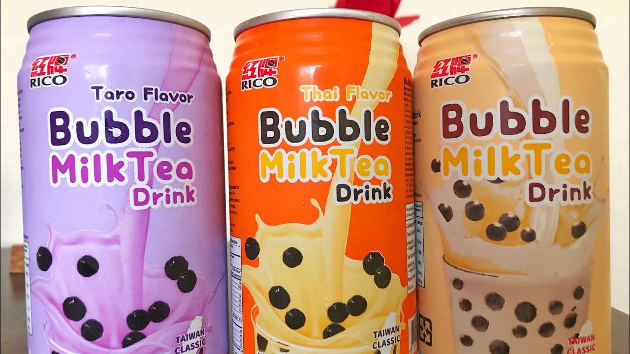 Bubble Milk Tea Drink Can
