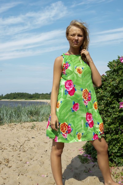 Cliantha M - Flower Dress And Sand 9