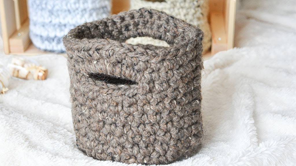 How To Crochet A Basket With Handles