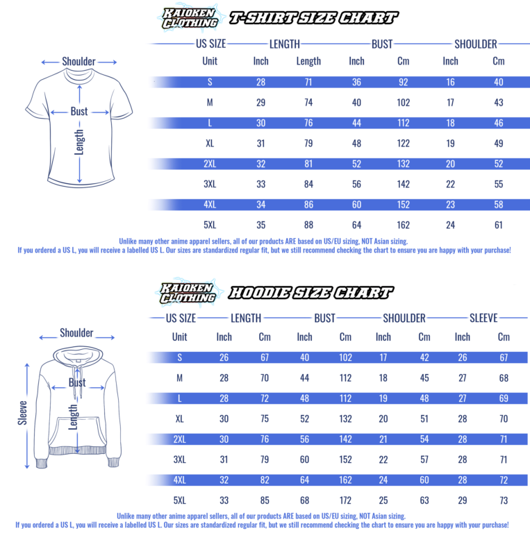 us shirt size chart