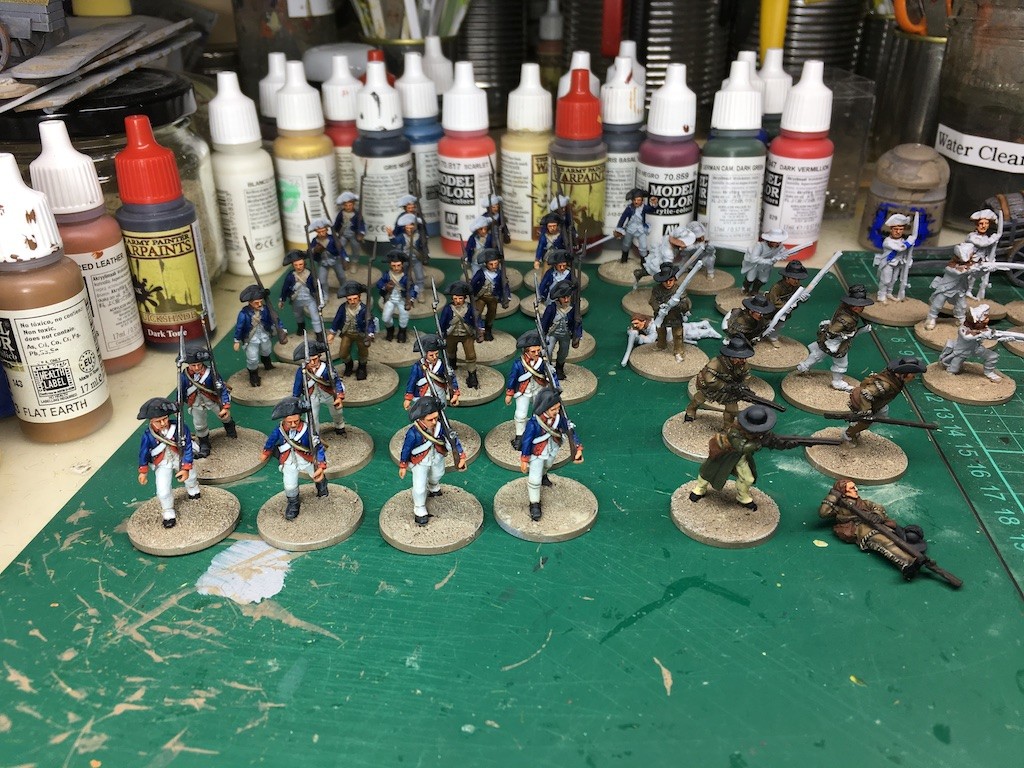 The Tactical Painter: Perry Miniatures Continentals ready for Sharp Practice