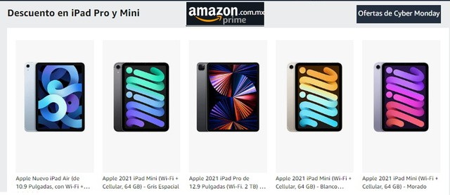 Ofertas iPad Pro y Mini en Amazon Cyber Monday 2022