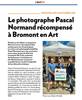Article de L'Oeil Régional  - Pascal Normand remporte un prix à Bromont