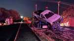 Train Crash Into Semi Loaded With Cars On Oklahoma Crossing