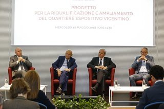 I relatori alal presentazione del progetto Ieg per Vicenza