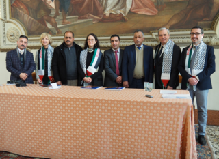 Delegazione palestinese a Vicenza con Variati, sala e Dalla Pozza
