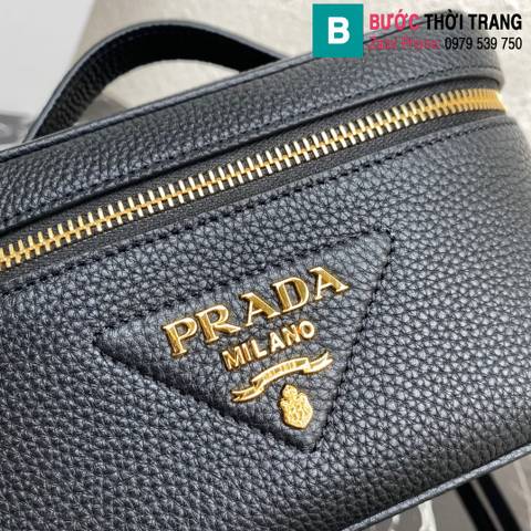 Túi xách Prada siêu cấp da cừu màu đen size 18cm
