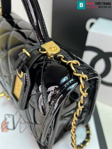 Túi xách Chanel siêu cấp da bê màu đen size 25cm 