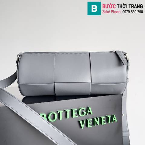 Túi xách Bottega Veneta siêu cấp da bê màu xám size 31cm 