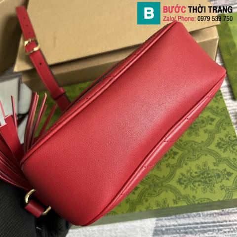 Túi xách Gucci Blondie small shoulder bag siêu cấp da bê màu đỏ size 21cm 