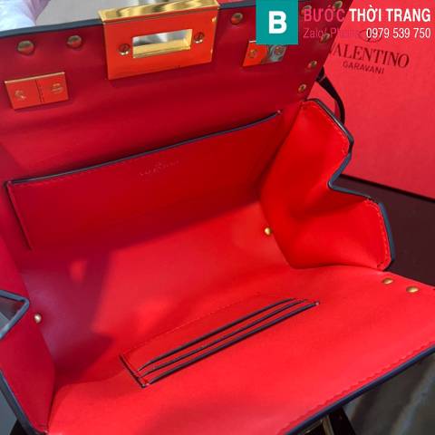Túi xách Valentino Garavani Rockstud Alocve siêu cấp da bê màu đỏ size 19cm 