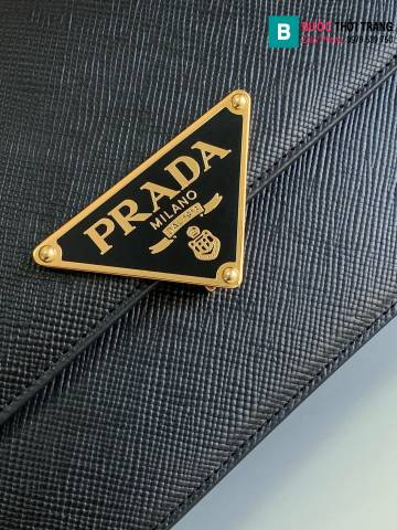 Túi xách Prada siêu cấp da bê màu đen size 22cm