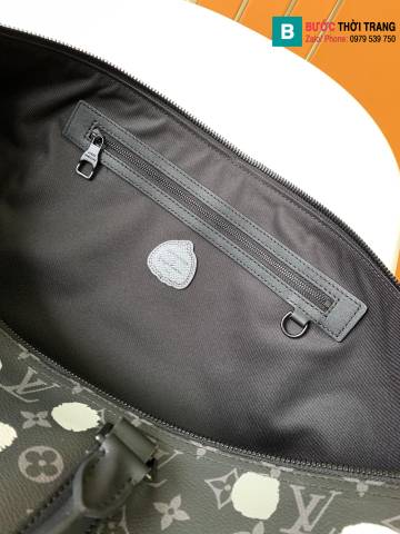 Túi xách Louis Vuitton Keepall Bandoulière siêu cấp monogram màu đen size 55cm