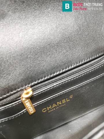 Túi xách Chanel Cf mini siêu cấp da cừu màu đen size 18cm 