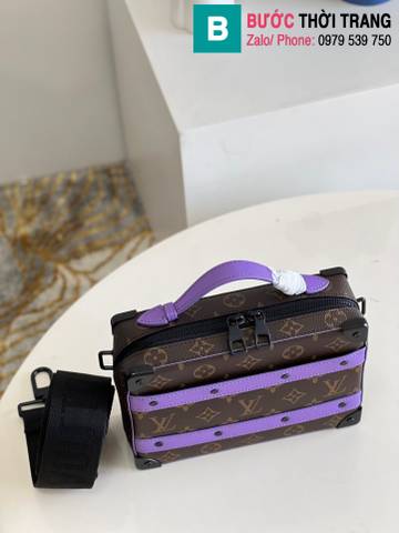 Túi xách Louis Vuitton Handle Soft Trunk siêu cấp monogram màu tím size 21.5cm