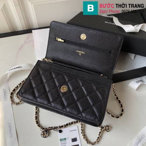 Túi xách Chanel Woc siêu cấp da bê màu đen size 19.2cm