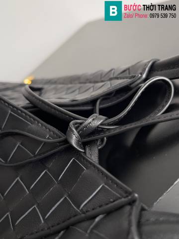 Túi xách Bottega Veneta siêu cấp da bê màu đen size 29cm 