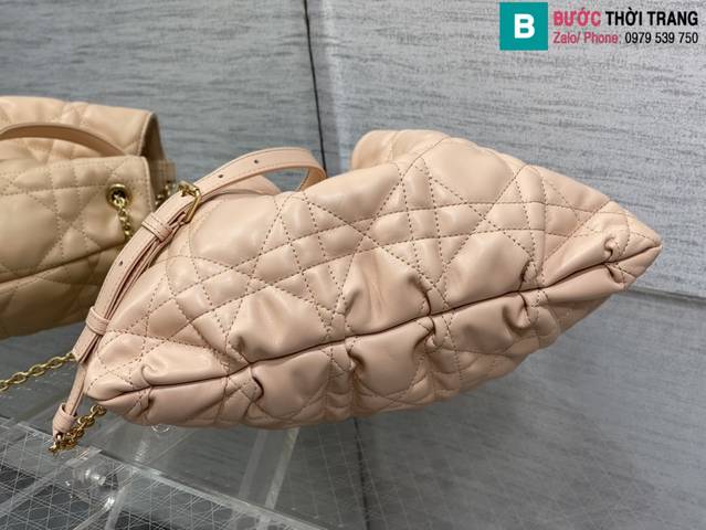 Túi xách Dior Ammi siêu cấp da bê màu hồng size 31cm