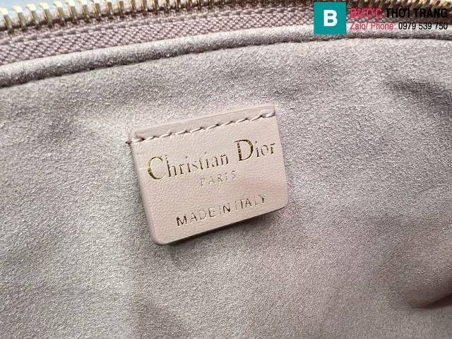 Túi xách Dior Club siêu cấp da cừu màu nude size 27cm