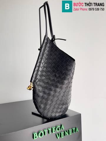 Túi xách Bottega Veneta siêu cấp da bê màu đen size 29cm 
