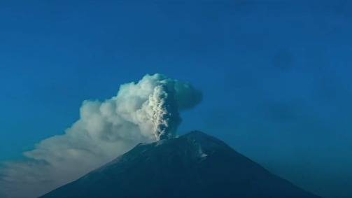 Así amanece hoy el Volcán Popocatépetl este Jueves 25 de Mayo del 2023