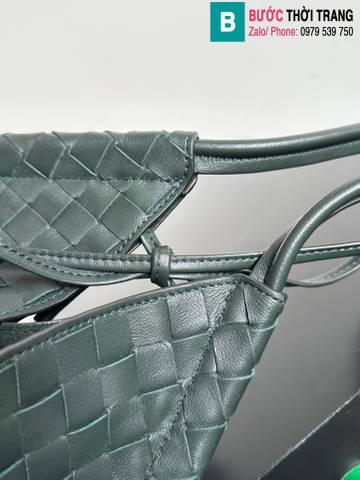 Túi xách Bottega Veneta siêu cấp da bê màu xanh size 29cm
