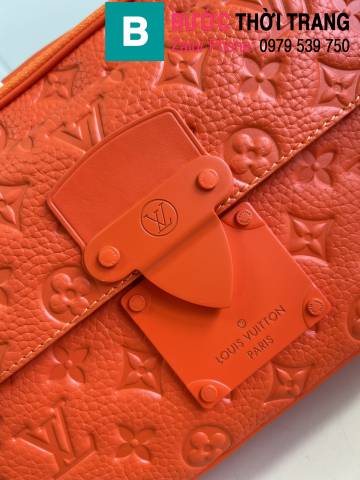Túi xách Louis Vuitton Messenger S Lock siêu cấp da bò màu đỏ size 22cm
