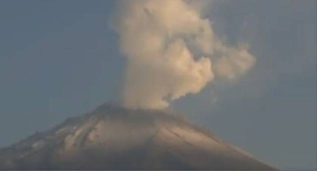 Así amanece hoy el Volcán Popocatépetl este Lunes 29 de Mayo del 2023