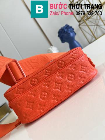 Túi xách Louis Vuitton Messenger S Lock siêu cấp da bò màu đỏ size 22cm