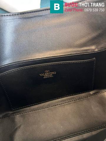 Túi xách Valentino Garavani Stud Sign hobo siêu cấp da bò màu đen size 28cm 