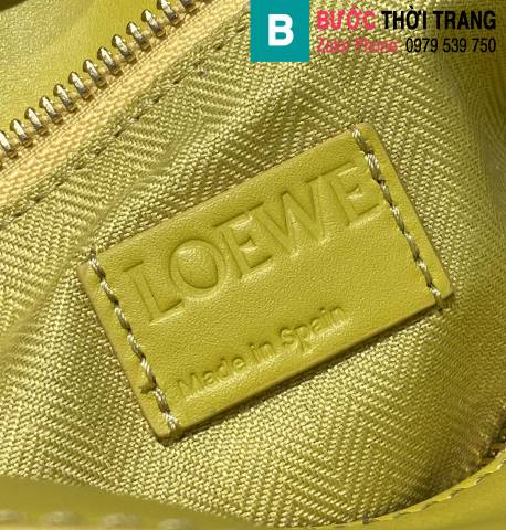 Túi xách Loewe siêu cấp da bê màu vàng size 24cm 