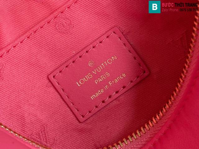 Túi xách Louis Vuitton Over The Moon siêu cấp da bò màu hồng size 27.5cm