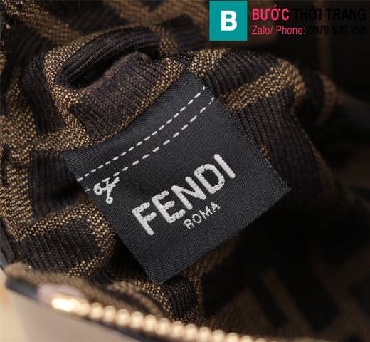 Túi xách Fendi Mini Bythe Way siêu cấp da bê màu nude size 17cm 