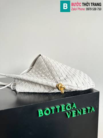 Túi xách Bottega Veneta siêu cấp da bê màu trắng size 29cm