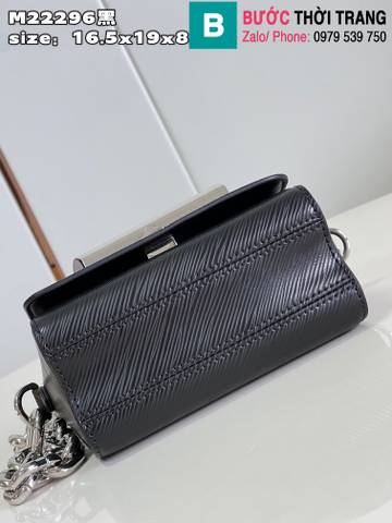Túi xách Louis Vuitton Twist siêu cấp da epi màu đen size 19cm