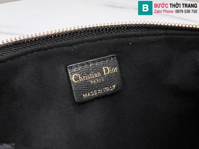 Túi xách Dior Club siêu cấp da cừu màu đen size 27cm 